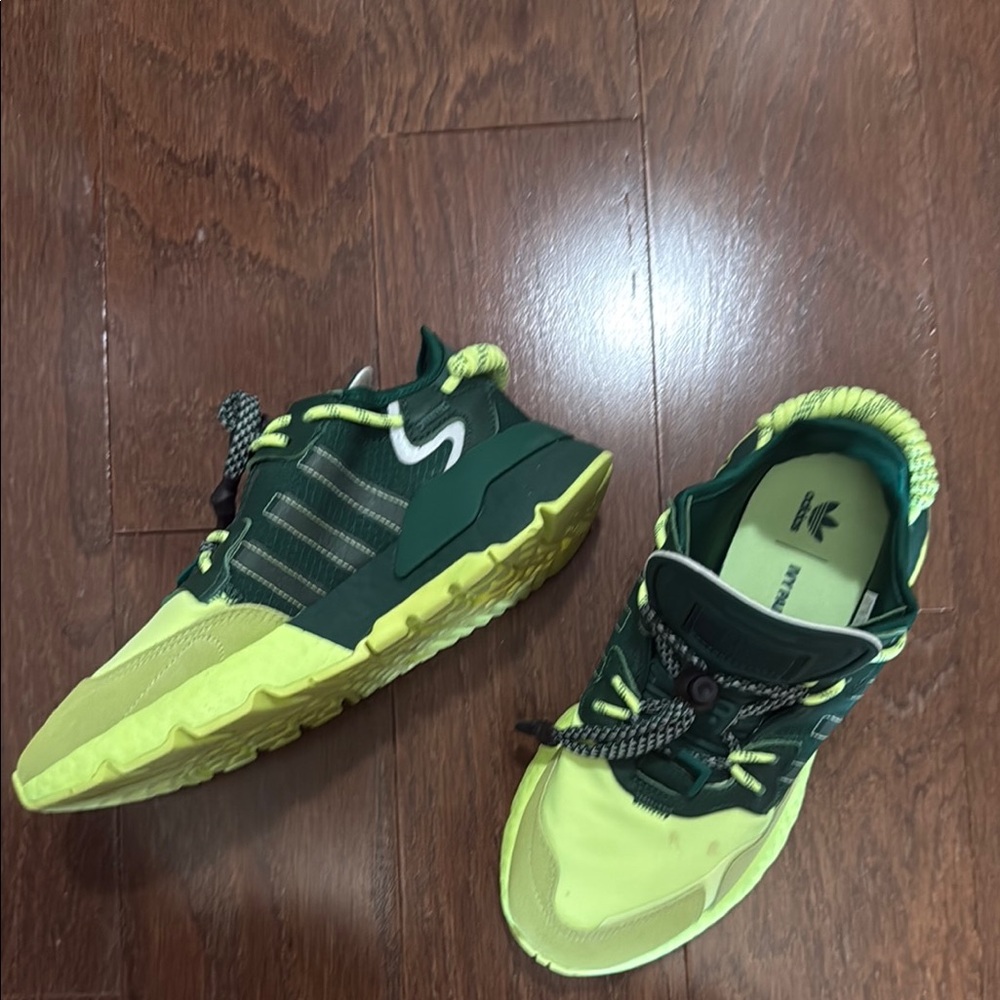 Adidas Ivy Park Green and Yellow Sneakers